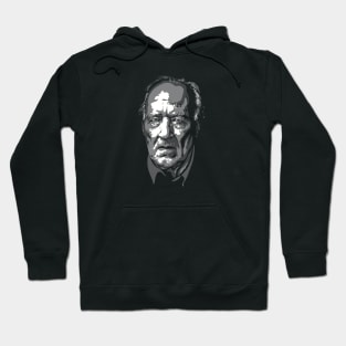 Werner Herzog greyscale Hoodie